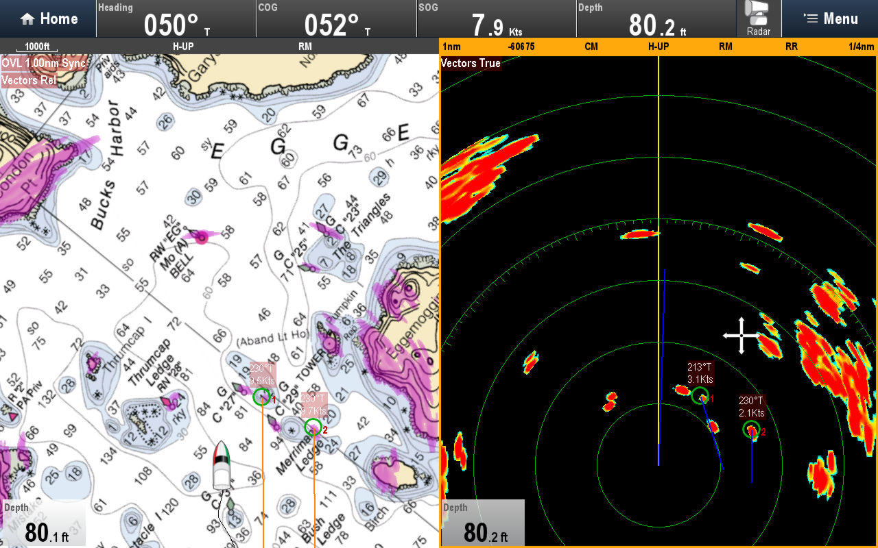 Raymarine_Quantum_Q24_showing_Relative_and_True_MARPA